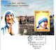 MOTHER TERESA- MS ON FDCs2 X FDCs- ERROR- COLOR PARTIALLY OMITTED-INDIA-2016-FC2-161 - Mère Teresa