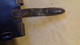 ANCIEN PORTE SABRE PORTE BAIONNETTE OUTIL ? CUIR OLD SWORD HOLDER WW1 WW2 - Blankwaffen