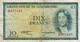 Luxembourg 10 Francs ND 1954 F P-48a "free Shipping Via Registered Air Mail" - Luxemburg