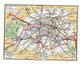 Plan-éclair Métropolitain Paris Avec Publicité Au Verso Lévis Auto-école Paris - Format Déplié : 18x13.5 Cm - Europe
