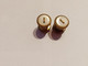 Boutons De Manchette Année 30  Pression Nacre Et Fil Métallique Imitation Bouton - Altri & Non Classificati