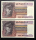 BURMA, 2 X Uncirculated Banknotes, « 10 KYATS » - Andere - Azië