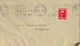 1934 ALBACETE , SOBRE CIRCULADO A CHINCHILLA CON LLEGADA EN AZUL AL DORSO - Briefe U. Dokumente