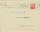 1935  ALBACETE , SOBRE CIRCULADO A CHINCHILLA CON LLEGADA  EN AZUL AL DORSO - Covers & Documents