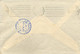 1935  ALBACETE , SOBRE CIRCULADO DE FUENTE ALAMO  A CHINCHILLA CON LLEGADA  EN AZUL Y RODILLO DE ALMANSA AL DORSO - Covers & Documents