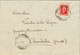 1933  ALBACETE , SOBRE CIRCULADO DE FUENTE ALAMO  A CHINCHILLA CON LLEGADA  AL DORSO - Briefe U. Dokumente