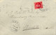 1935  ALBACETE , SOBRE CIRCULADO  DE FUENTE ALAMO A CHINCHILLA , LLEGADA EN AZUL AL DORSO , RODILLO ALMANSA - Briefe U. Dokumente