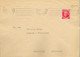 1935  ALBACETE , SOBRE CIRCULADO A CHINCHILLA , LLEGADA EN AZUL AL DORSO - Covers & Documents