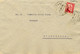 1935 ALBACETE , SOBRE CIRCULADO ENTRE ALCADOZO Y CHINCHILLA ,  LLEGADA EN AZUL AL DORSO - Briefe U. Dokumente