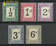 SÜDAFRIKA South Africa 1928 Michel 17 - 21 * Postage Due Portomarken Incl. Plate Error Variety Plattenfehler - Impuestos