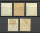 SÜDAFRIKA South Africa 1928 Michel 17 - 21 * Postage Due Portomarken Incl. Plate Error Variety Plattenfehler - Timbres-taxe