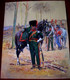 GOUACHE & AQUARELLE ORIGINALE Signée PIERRE ALBERT LEROUX: CHASSEURS A CHEVAL DE 1807 . MILITARIA - Waterverf