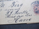 Frankreich 1901 Streifband Schiffspost SS Sevilla Hamburg Amerika Linie In Havre Gesendet - Covers & Documents