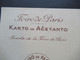 Frankreich 1936 Foiro De Paris Esperanto Fako Karto De Acetanto / Eintrittskarte / Francaj Acetantoj / Dokument - Briefe U. Dokumente