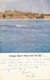Antigua Beach Hotel From The Sea  P. Used 2 Stamps 1952 Leeward Islands  Vertical Crease - Antigua & Barbuda