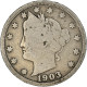 Monnaie, États-Unis, Liberty Nickel, 5 Cents, 1903, Philadelphie, TB - 1883-1913: Liberty (Libertà)