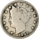 Monnaie, États-Unis, Liberty Nickel, 5 Cents, 1908, Philadelphie, TB+ - 1883-1913: Liberty
