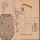 Autriche 1916. Carte Postale De Franchise Militaire. Soldat Italien, église, Drapeau Autrichien, Alpes / Apennins, Aigle - Montagne