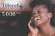 Gabon - Telecel - Girl At Phone - Gabun