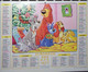 Calendrier Almanach Lavigne Facteur 1977 Disney  La Belle Et Le Clochard Chien  Peter Pan  Calvados - Grand Format : 1971-80