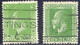 NEW ZEALAND 1925, King George V 1/2 D. Green VFU, MAJOR VARIETY: Indication Of Value And Crown Almost Disappeared Due To - Errors, Freaks & Oddities (EFO)