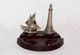 CENDRIER ORFEAR BAKELITE & REGULE  PHARE & VOILIER PARIS ART DECO MADE IN FRANCE       (0507.6) - Andere & Zonder Classificatie