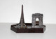 CENDRIER ORFEAR BAKELITE & REGULE - ARC DE TRIOMPHE & TOUR EIFFEL PARIS ART DECO MADE IN FRANCE       (0507.14) - Sonstige & Ohne Zuordnung