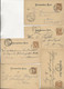 AUTRICHE - LOT DE 10 ENTIERS POSTAUX  ANNEE 1889 - OBLITERATIONS DIVERSES- - Other & Unclassified