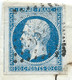 N° 14 BLEU NAPOLEON SUR LETTRE / ST HILAIRE DU HARCOUET POUR VAUBLANC / 20 FEV 1857 / PC 3114 IND 4 - 1849-1876: Classic Period