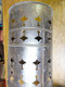 Delcampe - Rare Caisson En Fer D'un Brasero Antique ,riveté , Ajouré De Piques Gothiques (dimensions : H= 31cm , Diamètre = 20,5cm) - Ferronnerie