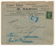 FRANCE - Env. En-tête "Coco Idéal - M.Daniel Importateur Bois De Réglisse" Marseille 1921 - Taxée En Belgique, Rebut - 1900 – 1949