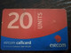 IRELAND /IERLANDE    CHIPCARD  20 UNITS  LIVE LIFE WITH US          ** 6387** - Irlande