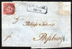 Einzelfrankatur Baden 9 Kreuzer Rot - Nr. 12 Auf Brief Aus Carsruhe Nach Pressburg - Bratislava - Lettres & Documents