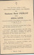 Souvenir Mortuaire : Madame René Pierlot , Née Anna Leyh , Décédée à Yvot-Ramet En 1935 - Flémalle