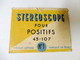 STÉRÉOSCOPE Pour Positifs 45-107   N° 1 (La Vision Réelle Par Le Relief ) - Stereoscopi