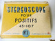 Delcampe - STÉRÉOSCOPE Pour Positifs 45-107   N° 1 (La Vision Réelle Par Le Relief ) - Stereoscoopen