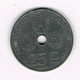 # LEOPOLD  III   25 CENTIEM  1944  VL/FR - 25 Cents