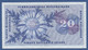 SWITZERLAND - P.46u(2) - 20 Francs 07.03.1973 AVF Serie 92M 032291 - Suisse