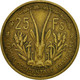 Monnaie, French West Africa, 25 Francs, 1956, Paris, TTB, Aluminum-Bronze, KM:7 - Costa De Marfil