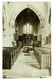 Ref  1505  -  1910 Real Photo Postcard - Interior Clifton Church  - Warwickshire Postmark - Autres & Non Classés