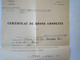 2021 - 4002  Haut Commissariat Français En AUTRICHE  -  HÔPITAL D'EVACUATION N°481  Certificat De Bonne Conduite    XXX - Documents