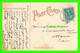 THANKSGIVING GREETINGS - TURKEY RUN A LITTLE GIRL - EMBOSSED - TRAVEL IN 1908 - 3/4 BACK - - Thanksgiving