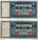 3 Reichsbanknoten 1909 U. 1910 Hundert 100 Mark (pü3288) - 100 Mark