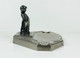 Delcampe - CENDRIER ORFEAR - CHROMÉ & REGULE - FEMME ENFANT PAYSAN ART DECO  MADE IN FRANCE         (0507.24) - Other & Unclassified