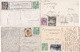 4 Ansichtskarten Mit Gestempelten Vignetten , 1909 - Ca. 1915 - Briefe U. Dokumente