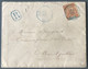 Madagascar N°37 Sur Enveloppe Recommandée TAD (bleu) TAMATAVE 14.10.1903 Pour Montpellier - (W1308) - Storia Postale
