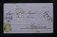 SUISSE - Lettre De Chaux De Fonds Pour La France En 1862 - L 110874 - Cartas & Documentos