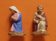 SANTONS CRECHE - Marie Et Joseph En Plâtre Peint Santons Anciens EXCELLENT ETAT Noël - Santons