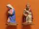 SANTONS CRECHE - Marie Et Joseph En Plâtre Peint Santons Anciens EXCELLENT ETAT Noël - Santons, Provenzalische