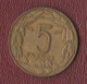 Cameroun Africa Equatoriale 5 Franchi 1958 Five Francs Equatorial Africa States Bronze Coin - Cameroon